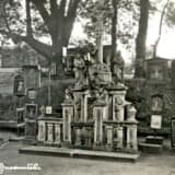 Kalvárie na pohlednici z roku1935 (foto F. Madle, soukromá sbírka, Liberec)