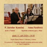 Benefiční koncert pro kalvárii 11. září 2026: Jaroslav Konečný a Anna Farářová (a žehnání soše sv. Jana)